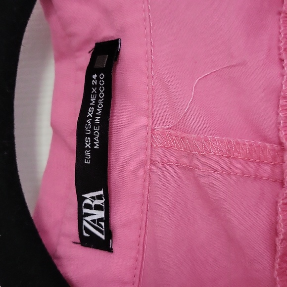 Zara Pink Cotton Shirt Dress - Picture 2 of 3